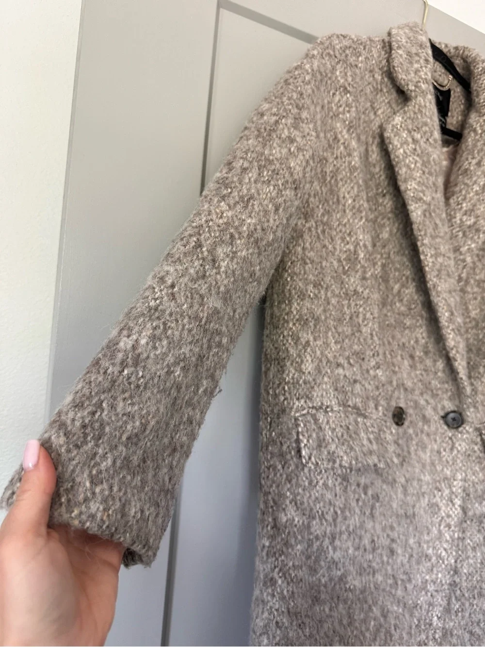 J.Crew Brushed Wool Relaxed Topcoat Size XXS Oversized Fit